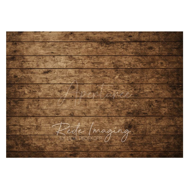 Aperturee - Aperturee Wood Brown Black Dots Rubber Floor Mat For Photo