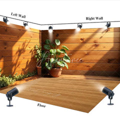 Aperturee - Aperturee Wooden Interior Room Set Backdrop Sunlit Green Plant Potted Corner Photography Background Home Studio Decoration