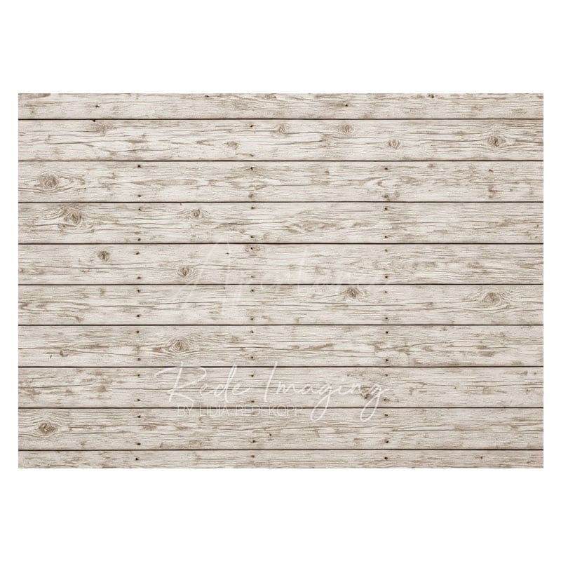 Aperturee - Aperturee Wooden Patterns White Rubber Floor Mat For Photo