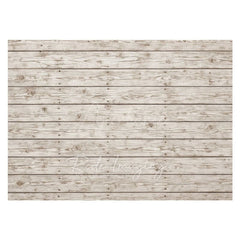 Aperturee - Aperturee Wooden Patterns White Rubber Floor Mat For Photo