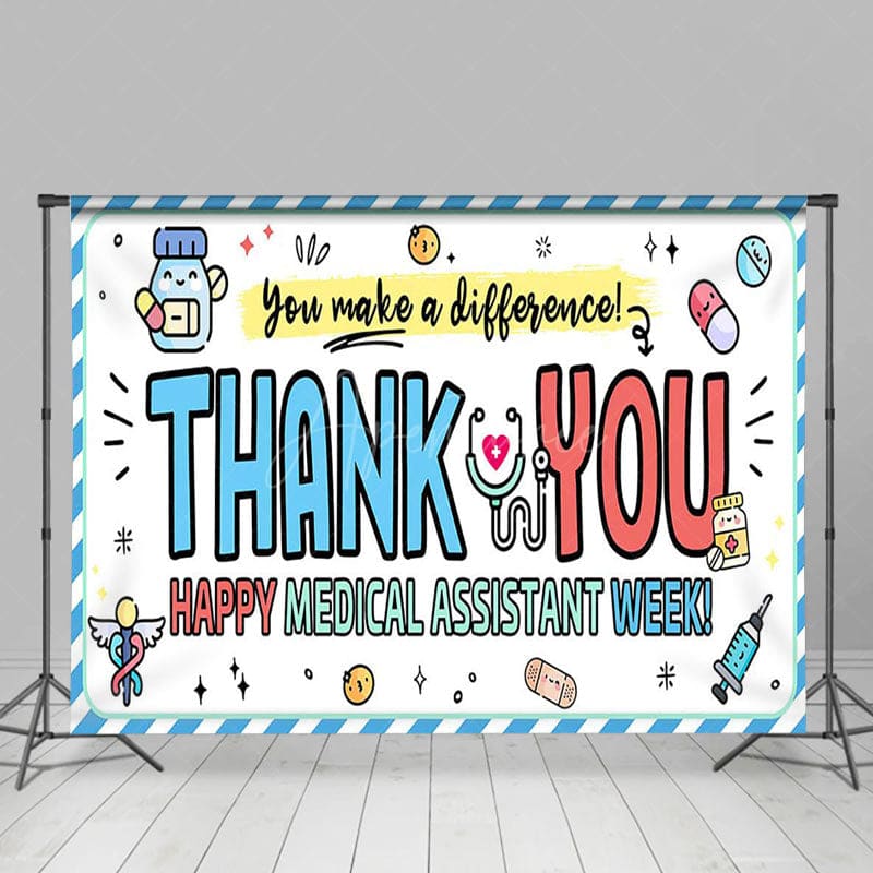 Aperturee - Aperturee You Make A Difference Medical Assistant Week Backdrop