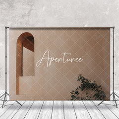 Aperturee - Arch Retro Wall Plant Leaves Photo Booth Backdrop