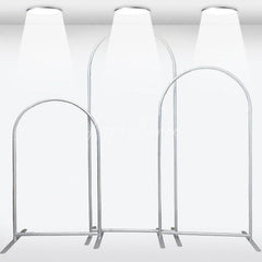 Aperturee - Aperturee Floral Wedding Arch Frame 3 Piece Set Elegant Chiara Backdrop Stand Wedding Ceremony Party Decor kit