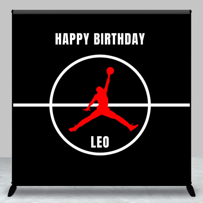 Aperturee - Basketbal Player Dunk Custom Boy Birthday Backdrop