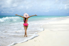 Aperturee - Beach Sea Waves Summer Vacation Portrait Backdrop