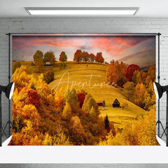 Aperturee - Beautiful Scenery Of Golden Hills In Autumn Backdrop