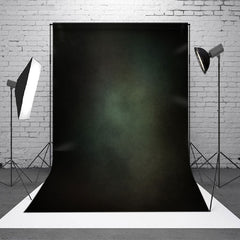 Aperturee - Black With Light Green Foggy Photography Backdrop