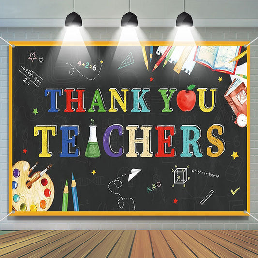 Aperturee - Blackboard Pencil Teacher Appreciation Week Backdrop