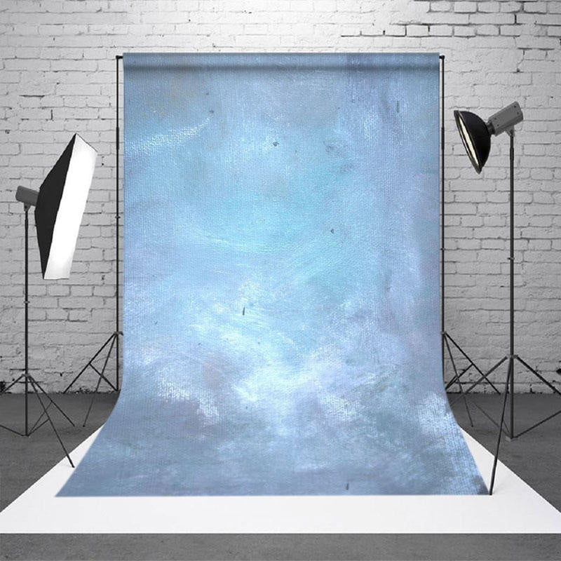 Aperturee - Blue Art Paint Abstract Textured Photography Backdrop