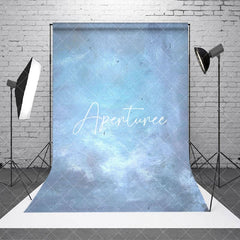 Aperturee - Blue Art Paint Abstract Textured Photography Backdrop