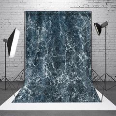 Aperturee - Blue Green Marble Crack Texture Photo Booth Backdrop