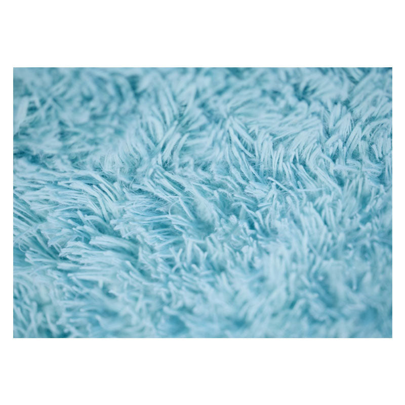 Aperturee - Blue Realistic Villus Fabric Texture Bokeh Floor Mat