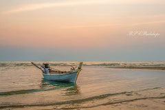 Aperturee - Boat In Sea Summer Photography Backdrop For Kids Photo Booth