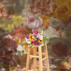 Aperturee - Bouquet Vintage Oil Painting Fine Art Photo Backdrop