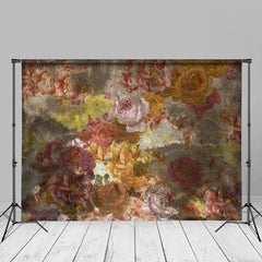 Aperturee - Bouquet Vintage Oil Painting Fine Art Photo Backdrop