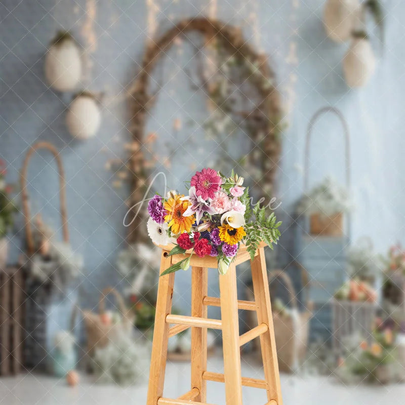 Aperturee - Branches Arches Easter Photo Backdrop For Children