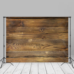 Aperturee - Brown Antique Wood Grain Photography Studio Backdrop