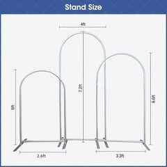 Aperturee - Brown Solid Double Sided Arch Backdrop Kit