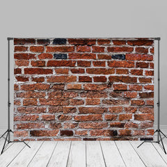 Aperturee - Bucolic Red Brick Textured Photography Backdrop