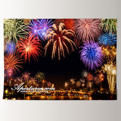 Aperturee - Celebration With Spraks Happy New Year Backdrop