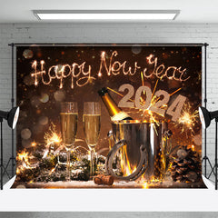 Aperturee - Champagne Celebration Happy New Year 2023 Backdrop