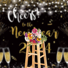 Aperturee - Champagne Spark Cheers To The New Year Backdrop