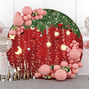 Round christmas backdrop for your party - Aperturee