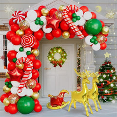 Aperturee - Christmas Candy Balloons Garland Arch Kit Party Decorations