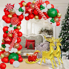 Aperturee - Christmas Candy Balloons Garland Arch Kit Party Decorations