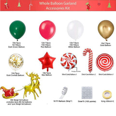 Aperturee - Christmas Candy Balloons Garland Arch Kit Party Decorations