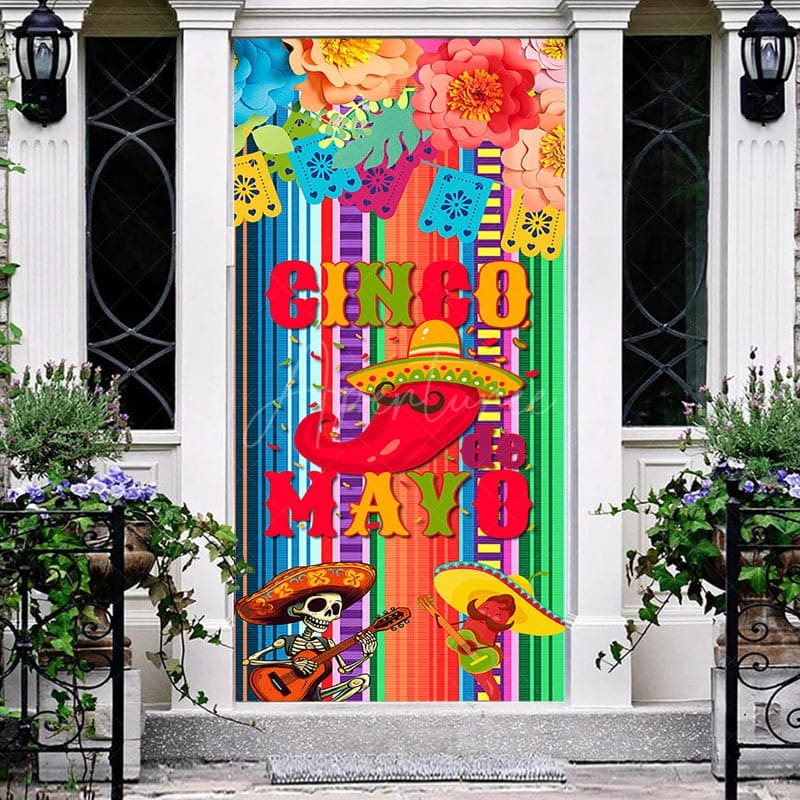 Aperturee - Cinco De Mayo Mexican Fiesta Theme Door Cover