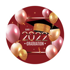 Aperturee - Circle Balloons Class Of 2022 Graduation Backdrop