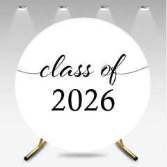 Aperturee - Circle Black White Simple Backdrop For Graduation