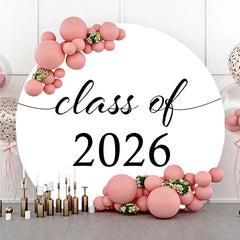 Aperturee - Circle Black White Simple Backdrop For Graduation