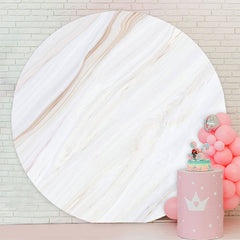 Aperturee - Circle Simple Off White Abstract Birthday Backdrop