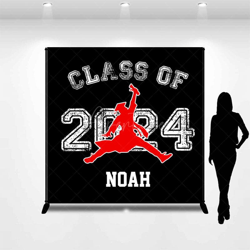 Aperturee - Class Of 2024 Cheering Graduate Custom Grad Backdrop