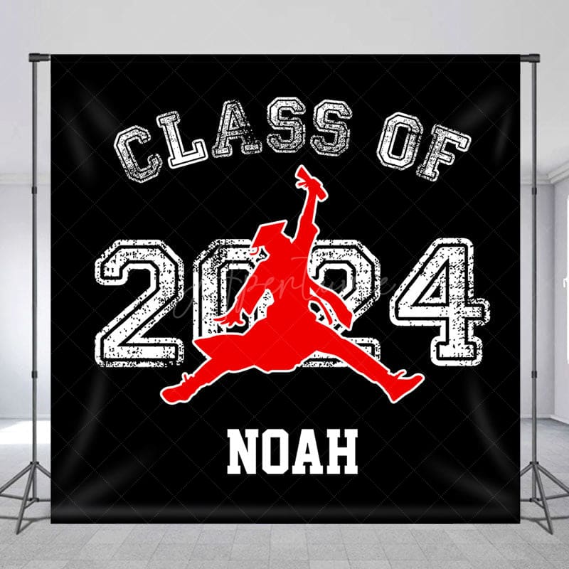 Aperturee - Class Of 2024 Cheering Graduate Custom Grad Backdrop