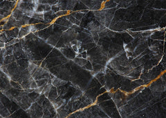 Aperturee - Classic Black Crack Marble Texture Rubber Floor Mat