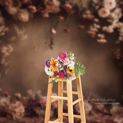 Aperturee - Classic Floral Abstract Wall Portrait Photo Backdrop