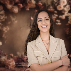 Aperturee - Classic Floral Abstract Wall Portrait Photo Backdrop