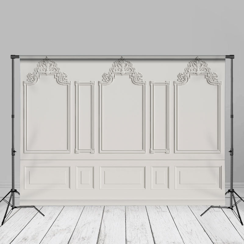 Aperturee - Classic Mirror Frame White Wall Photoshoot Backdrop