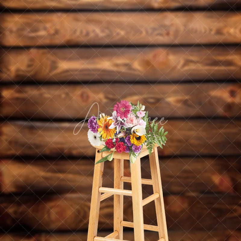 Aperturee - Classic Wood Grain Portrait Photography Backdrop