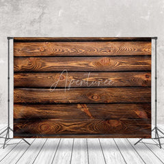 Aperturee - Classic Wood Grain Portrait Photography Backdrop