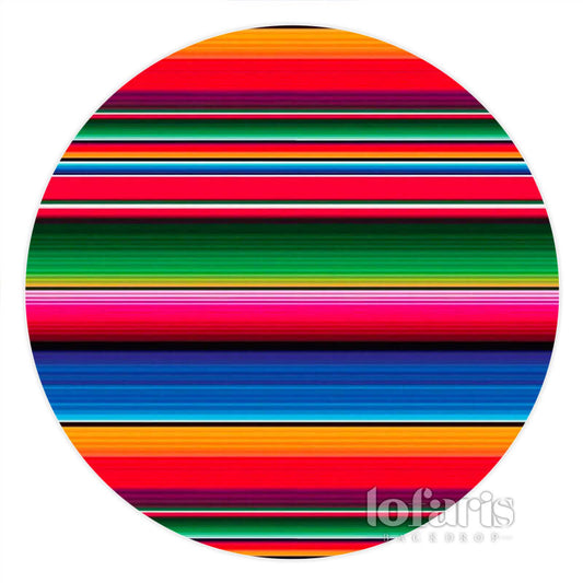 Aperturee Colored Dark Simple Lines Circle Birthday Backdrop