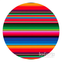 Aperturee Colored Dark Simple Lines Circle Birthday Backdrop