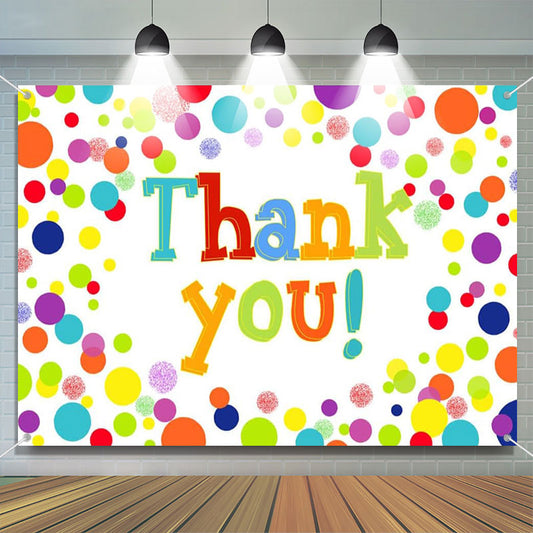 Aperturee - Colored Dots Teacher Appreciation Week Backdrop