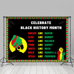 Aperturee Colored Frame Celebrate Black History Month Backdrop