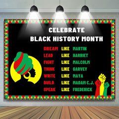 Aperturee Colored Frame Celebrate Black History Month Backdrop