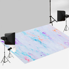 Aperturee - Colorful Bubble Fantasy Marble Texture Floor Mat