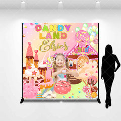 Aperturee - Colorful Candyland Custom Photo Birthday Backdrop